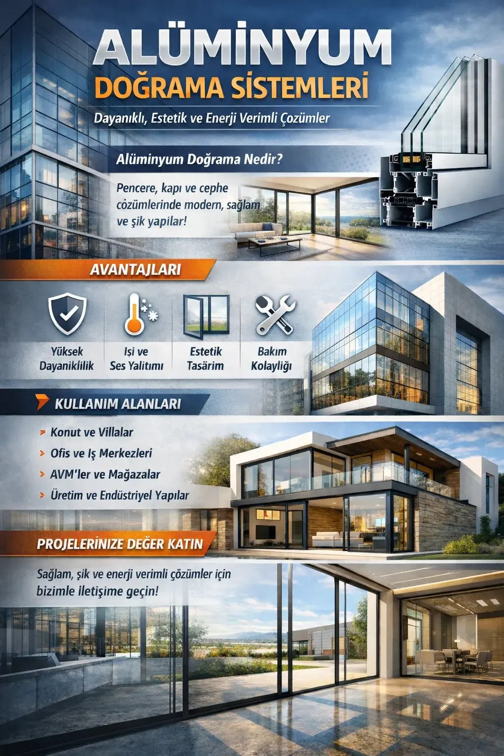 ALÜMİNYUM DOĞRAMA SİSTEMLERİ